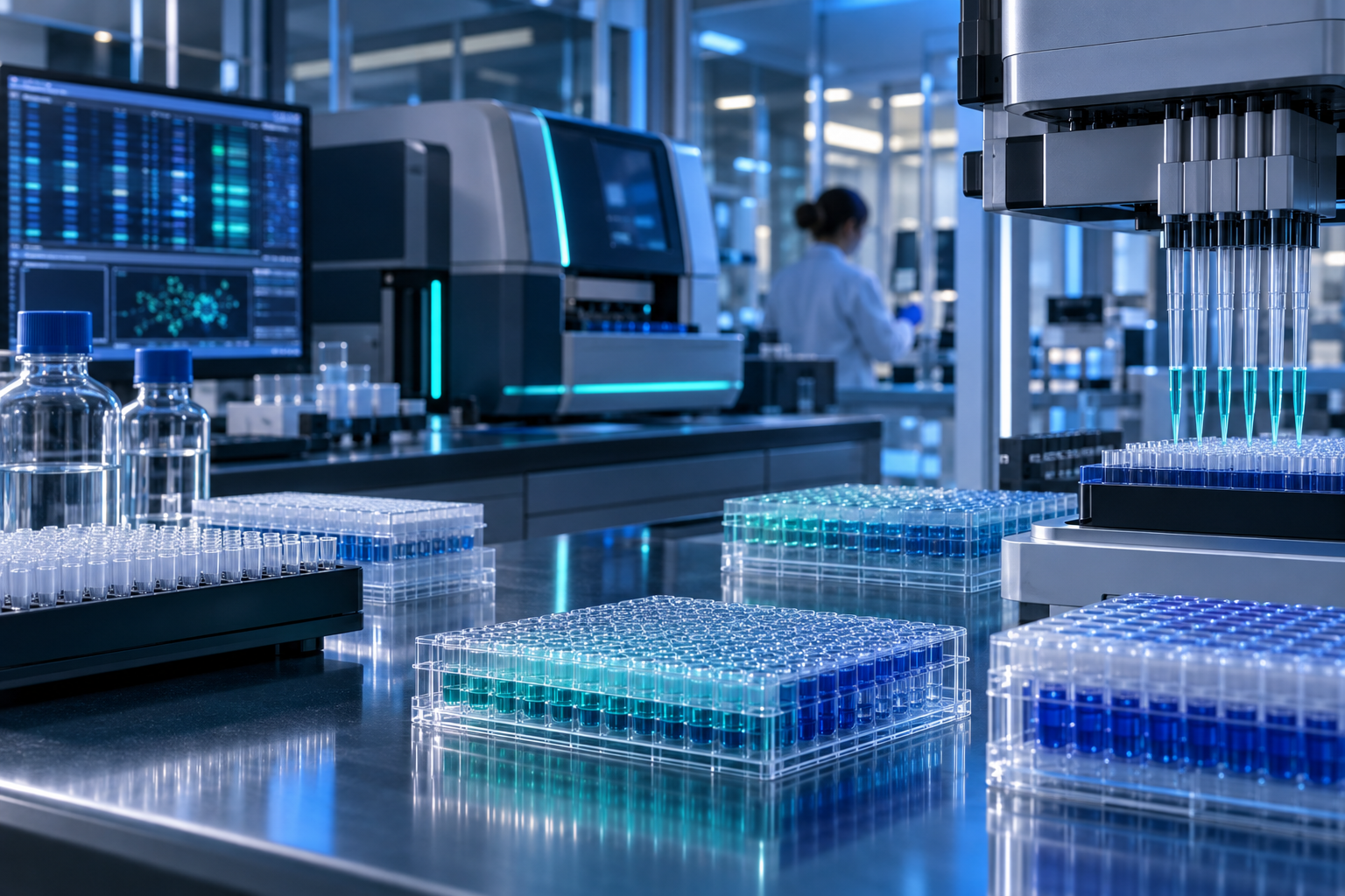 High-complexity molecular diagnostics laboratory equipped for pharmacogenomic testing and genotyping assay validation